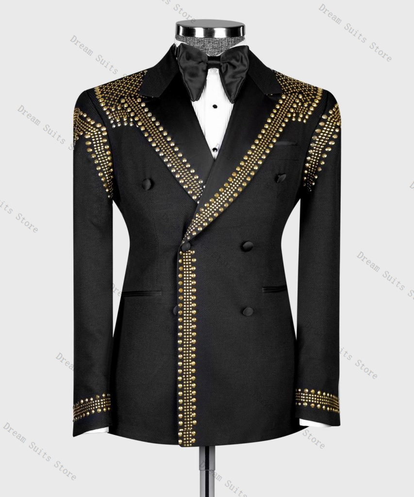 Men Formal Wear With Coat - Herrenanzug-Set, 2-teilig, Blazer + Hose, Hose,