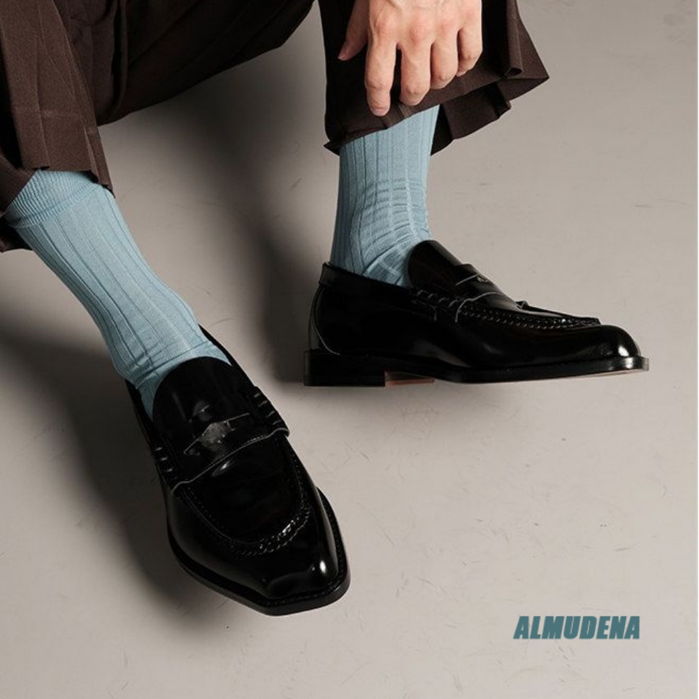 Formal Men Daily Wear Shoes - Modische Herren-Loafer mit eckiger Zehenpartie, Slip-On,