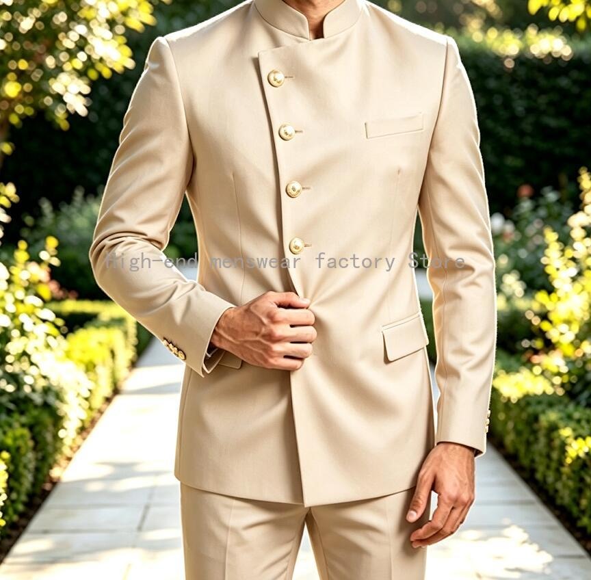 Latest Men Formal Wear - Neuestes Design 2-teiliges Set Chinesischer Anzug