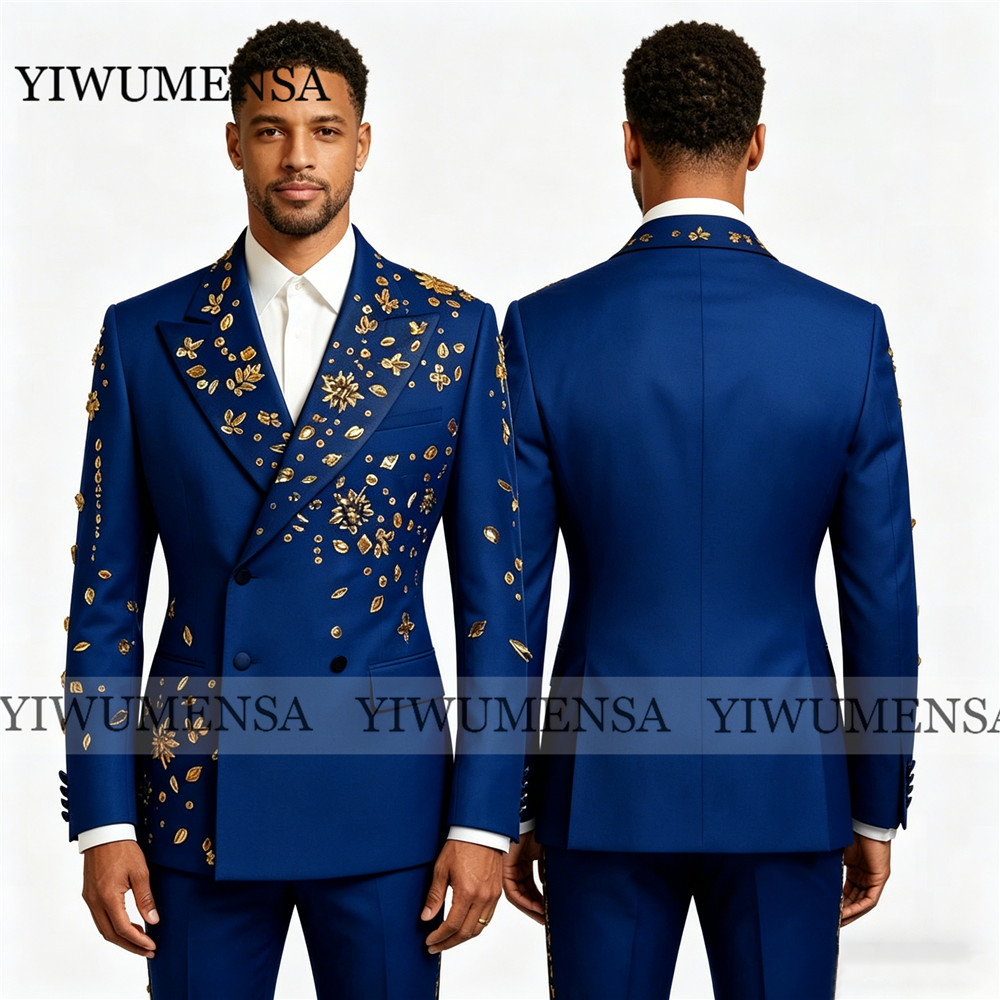Brillante Königsblaue Anzüge f – Men'S Formal Wear Jewelry Bewertung und Preis