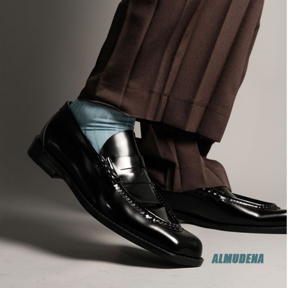 Modische Herren-Loafer mit eck – Formal Men Daily Wear Shoes Bewertung und Preis
