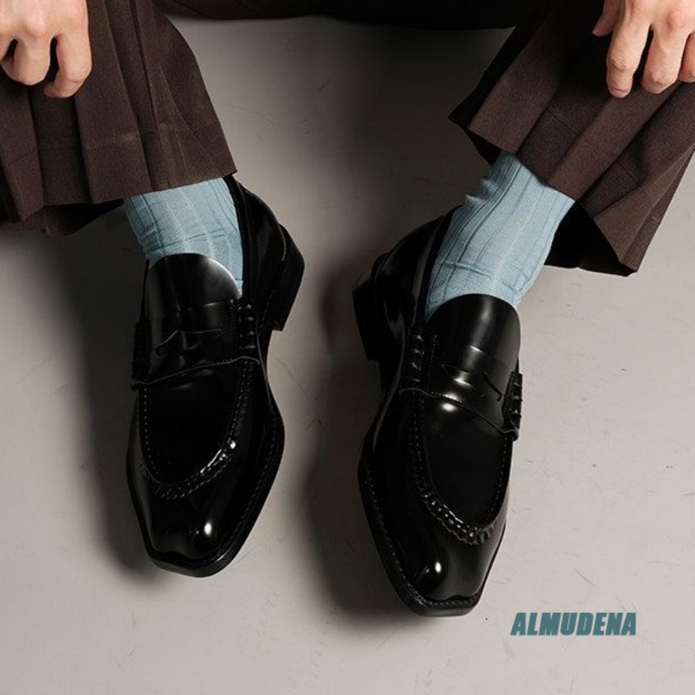 Modische Herren-Loafer mit eck – Formal Men Daily Wear Shoes Bewertung und Preis
