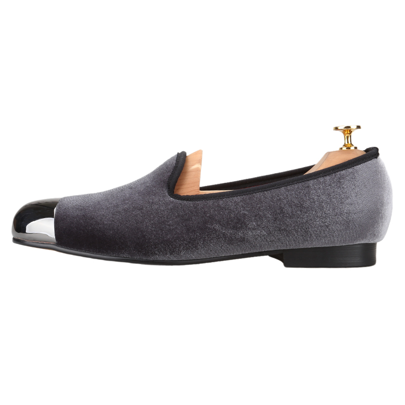 Piergitar graue Samt-Slip-On-L – Men'S Formal Wear Slippers Bewertung und Preis