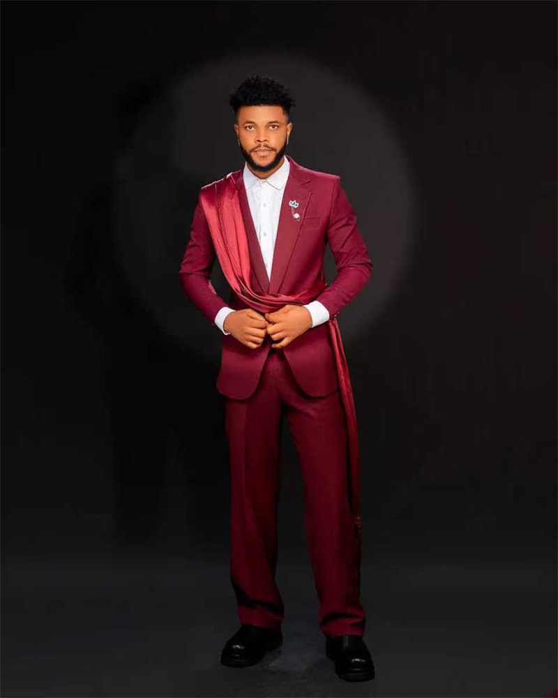 Rotes Herrenanzug-Set, 2-teili – Men Formal Wear With Coat Bewertung und Preis