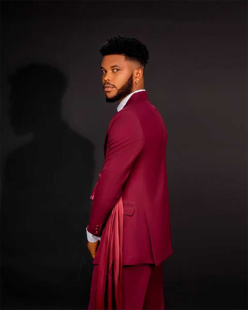 Rotes Herrenanzug-Set, 2-teili – Men Formal Wear With Coat Bewertung und Preis