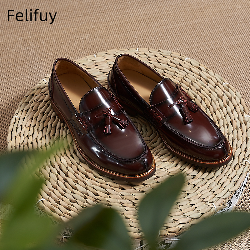 Neue braune Herren-Loafer aus  – Men Formal Wear Dress Bewertung und Preis