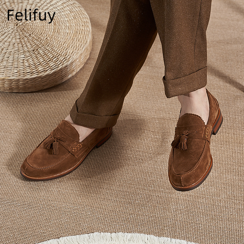 Neue braune Herren-Loafer aus  – Men Formal Wear Dress Bewertung und Preis