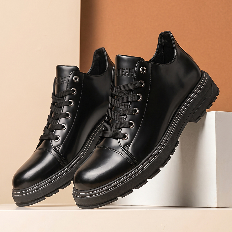 Schwarze Herren-Lederschuhe mi – Formal Men Daily Wear Shoes Bewertung und Preis