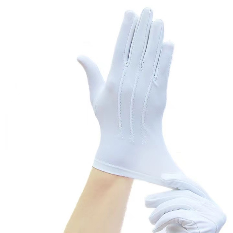 4PCS Weiße Baumwolle Handschuh – Formal Wear Gloves Men Bewertung und Preis