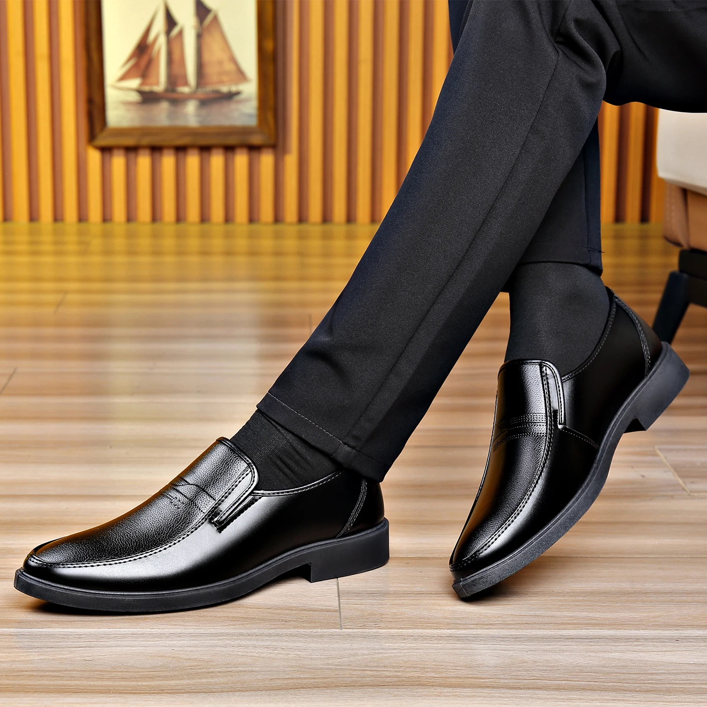 Herren-Slipper aus Leder für B – Men Formal Wear Dress Bewertung und Preis