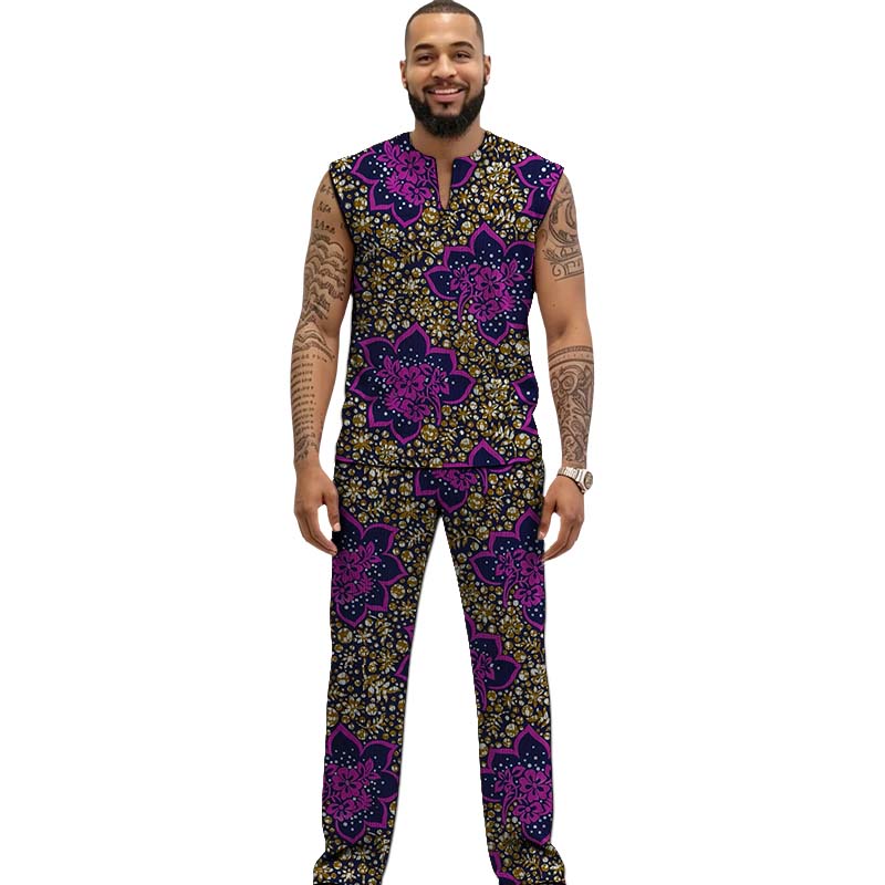 Afrikanisches Print-Couture-Se – Men Formal Wear Top Bewertung und Preis