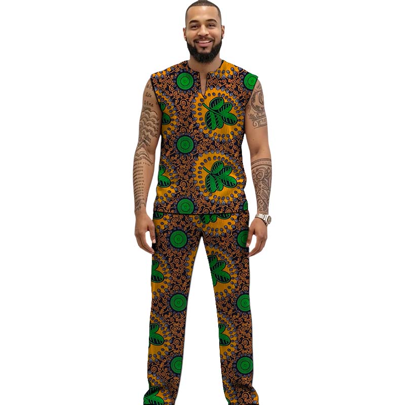 Afrikanisches Print-Couture-Se – Men Formal Wear Top Bewertung und Preis