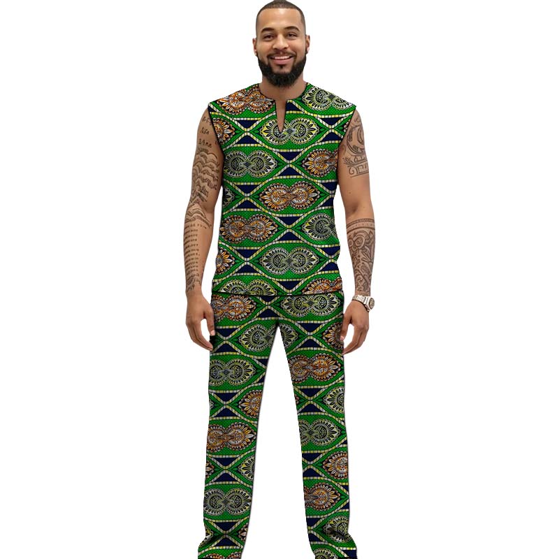 Afrikanisches Print-Couture-Se – Men Formal Wear Top Bewertung und Preis