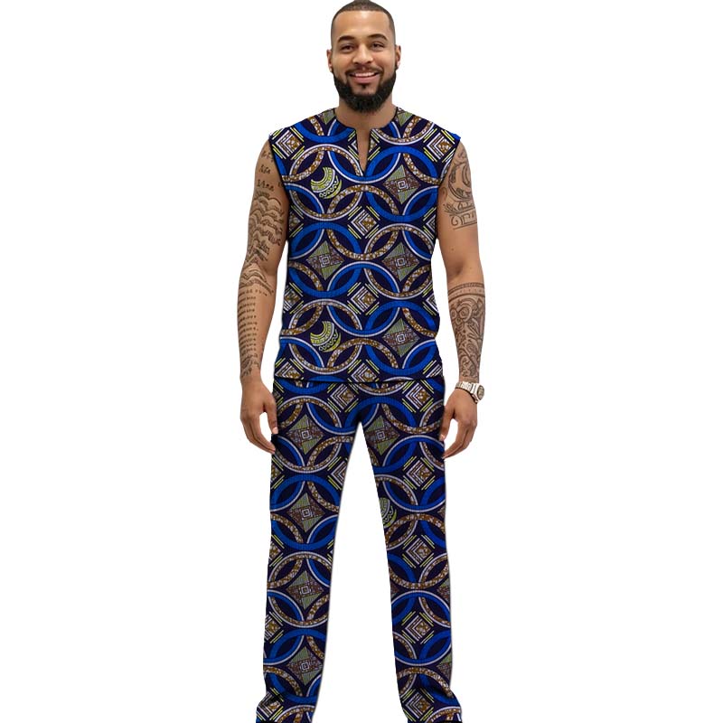 Afrikanisches Print-Couture-Se – Men Formal Wear Top Bewertung und Preis