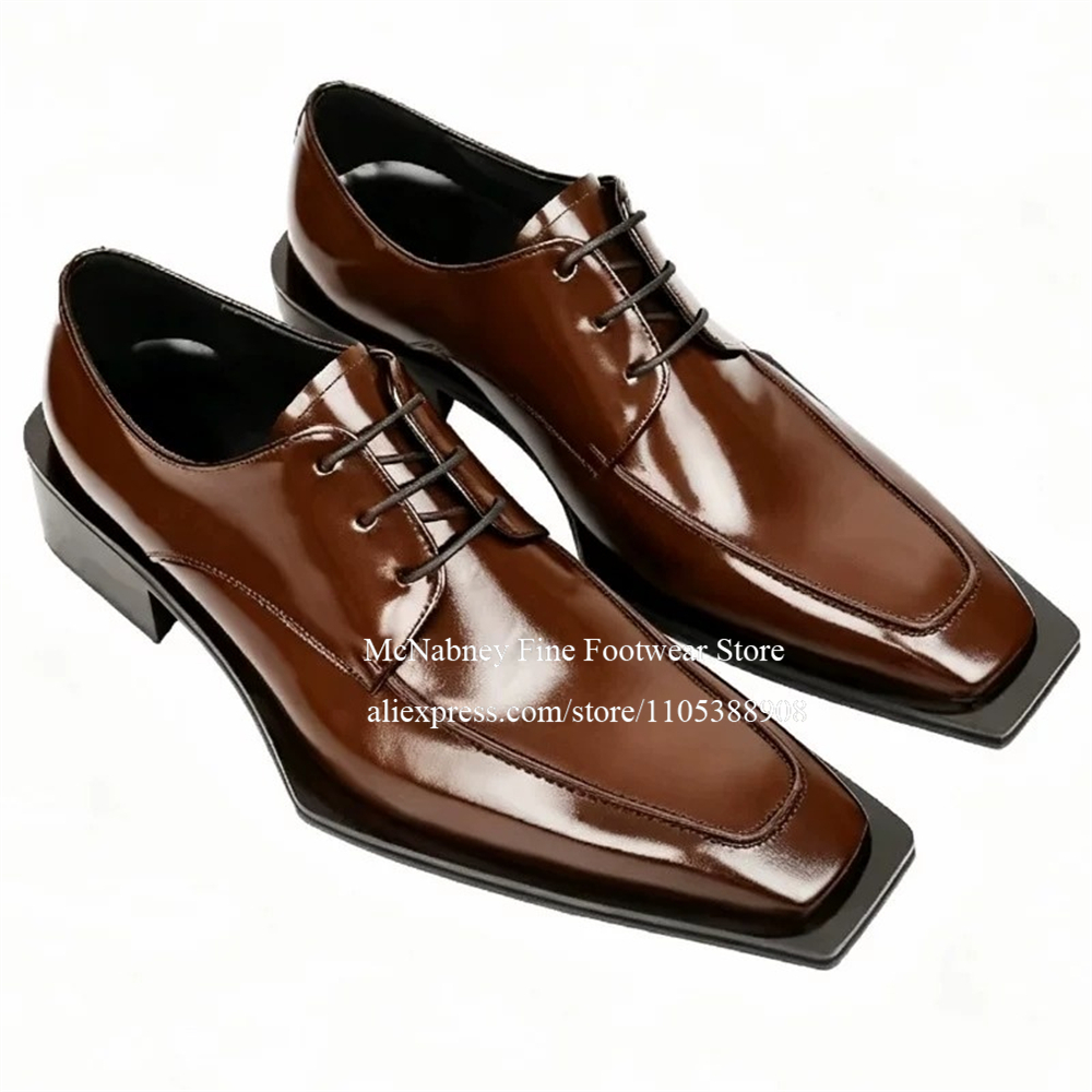 Spikeschnürschuhe aus Leder Sc – Men Formal Wear Dress Bewertung und Preis