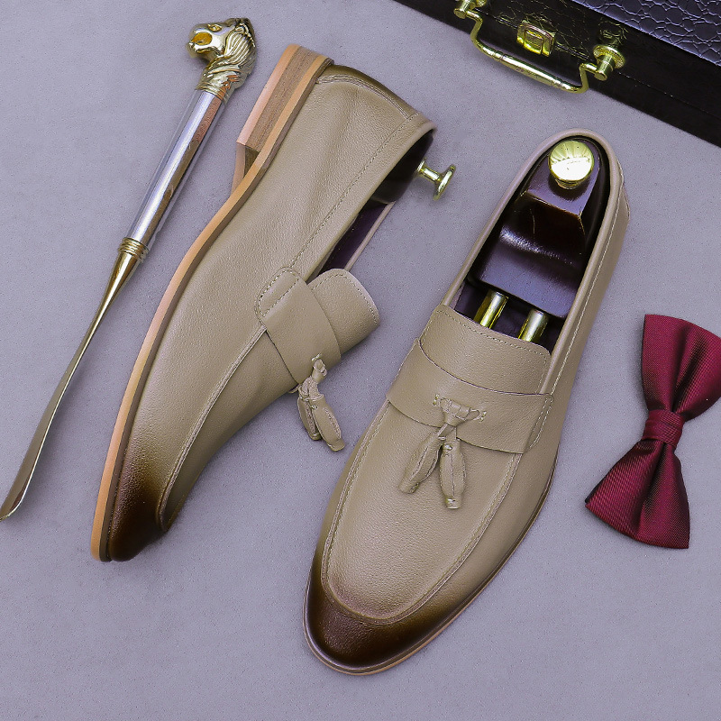 Herren-Loafer aus echtem Leder – Formal Men Daily Wear Shoes Bewertung und Preis